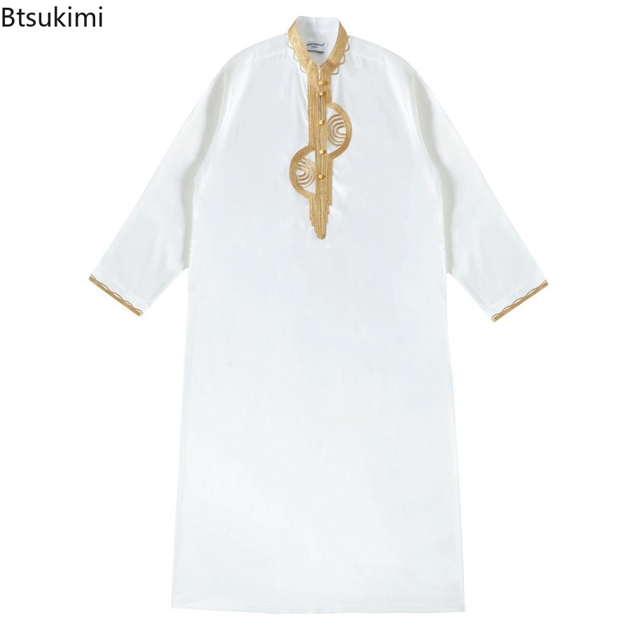 Men'S Fashion Kurta - 중동 무슬림 남성 의류 루즈핏 카프탄