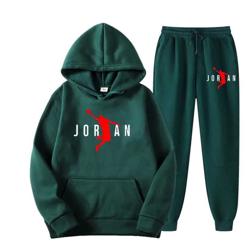 Jogger Sweatpants Men - 기본 플리스 후드티와 스웨트 팬츠 세트