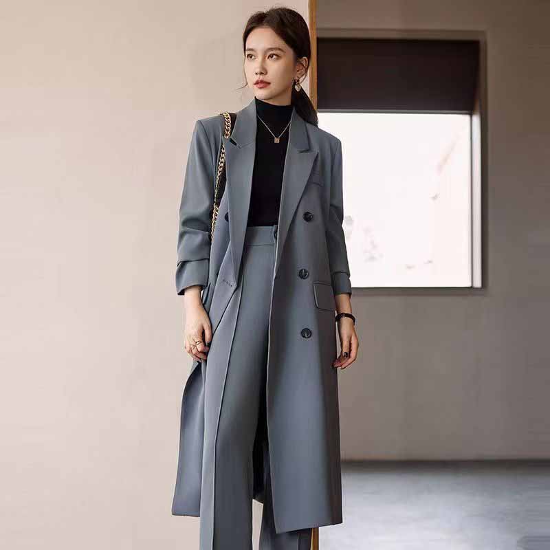 Men'S Fashion X - FANAN 우아한 롱 트렌치 코트 여성