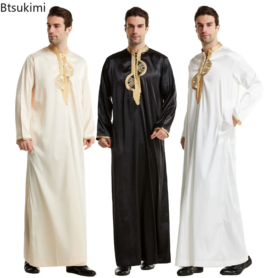Men'S Fashion Kurta - 무슬림 남성 의류 카프탄 로브 긴