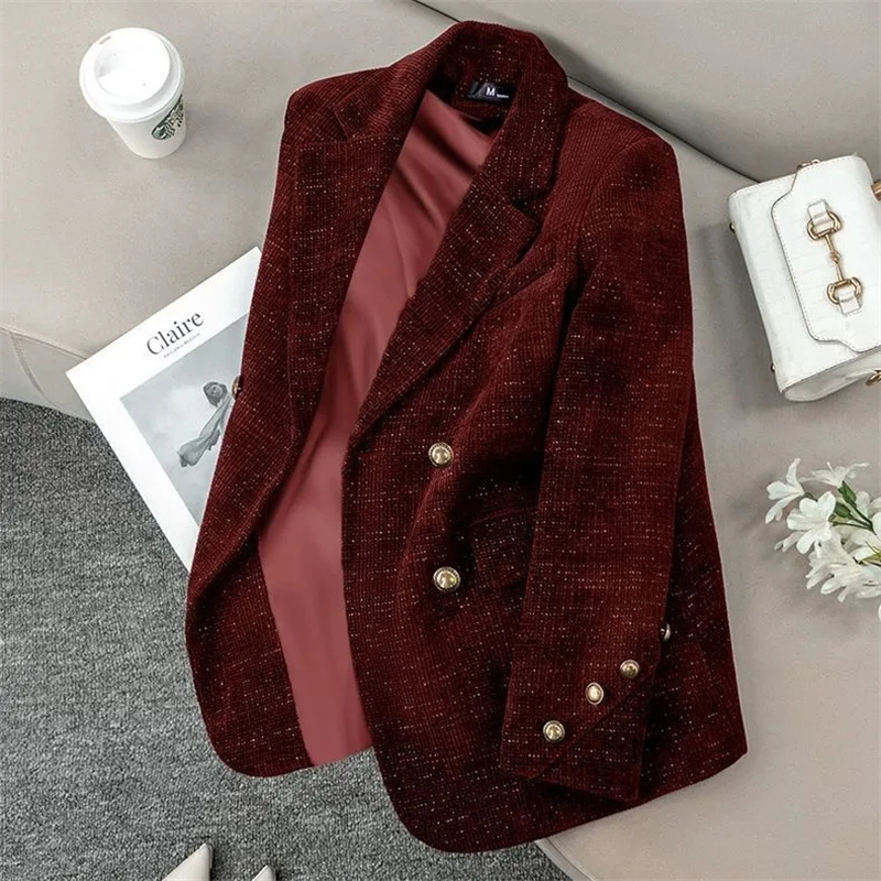 Corduroy Jacket Men - 여성용 블랙 코듀로이 수트 재킷 가을