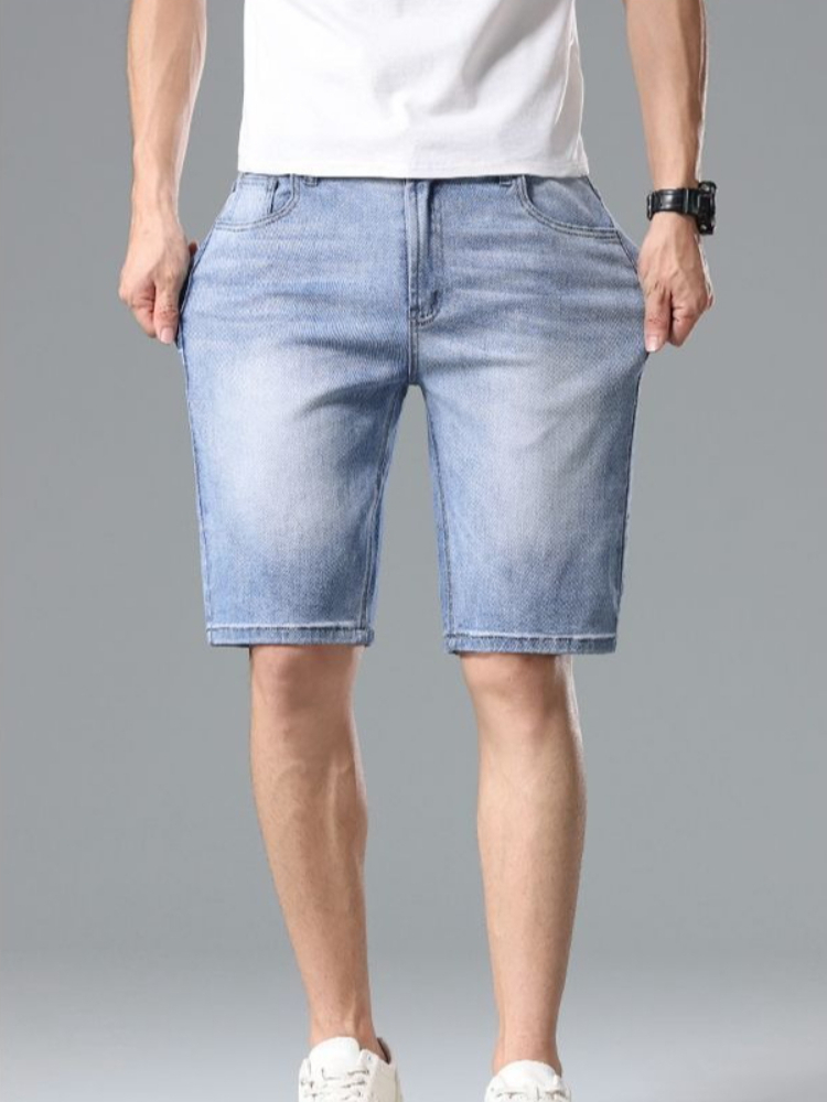 Men'S Fashion For Hot Weather - 여름 패션 남성 데님 반바지 루즈핏