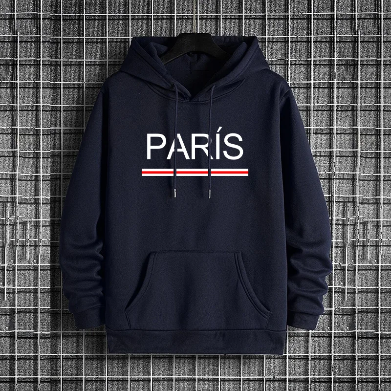 Men'S Fashion Paris 2025 - 남성 캐주얼 트렌디 풀오버 후드티 가을