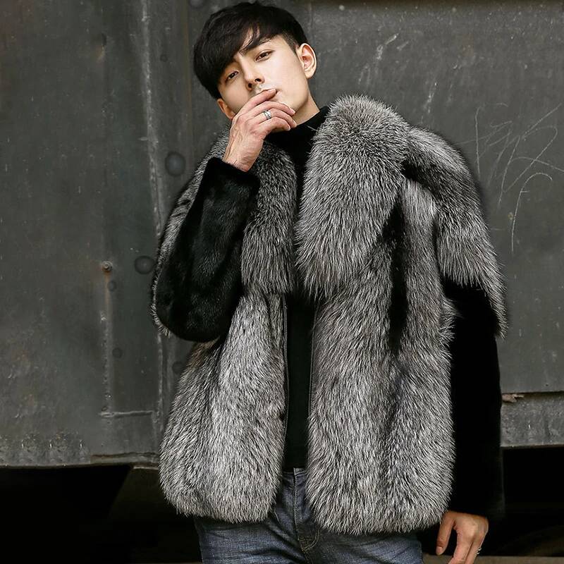 가을 남성용 인조 모피 코트 패션 두꺼운 따뜻한 지퍼  - Men'S Fashion X 리뷰 및 가격