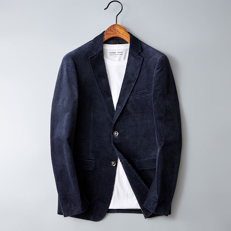 6XL-XS 남성용 고품질 비즈니스 수트 자켓 슬림핏  - Corduroy Jacket Men 리뷰 및 가격