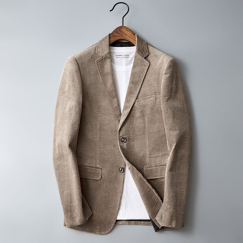 6XL-XS 남성용 고품질 비즈니스 수트 자켓 슬림핏  - Corduroy Jacket Men 리뷰 및 가격