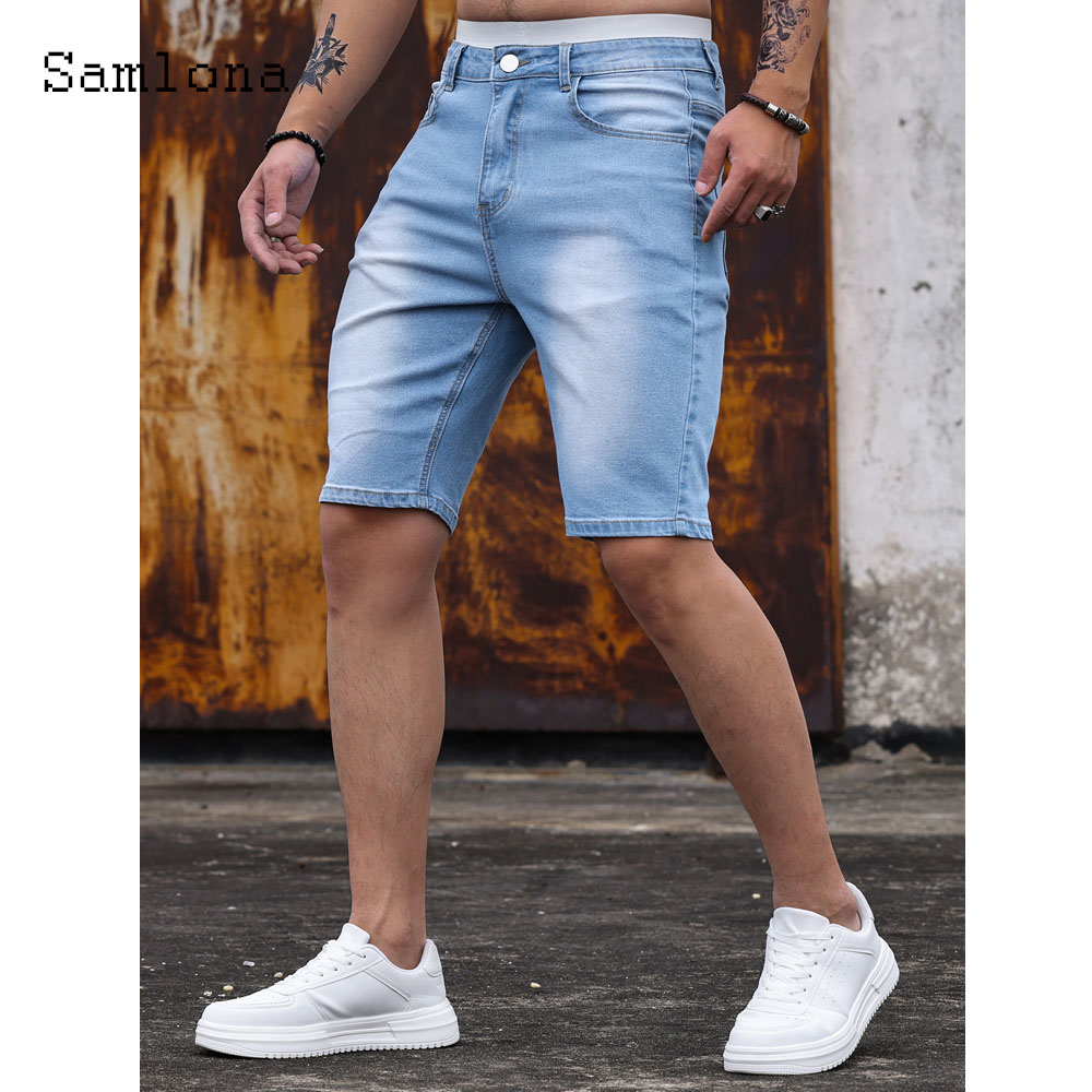 남성용 지퍼 포켓 하의 패치워크 데님 반바지, 빈티지  - Men'S Fashion Jeans 리뷰 및 가격