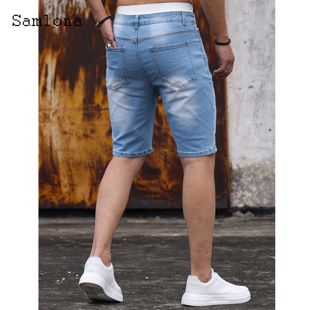 남성용 지퍼 포켓 하의 패치워크 데님 반바지, 빈티지  - Men'S Fashion Jeans 리뷰 및 가격