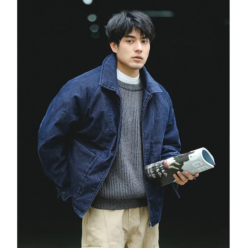 남성 일본 스트리트웨어 레트로 코듀로이 두꺼운 패딩 코 - Corduroy Jacket Men 리뷰 및 가격
