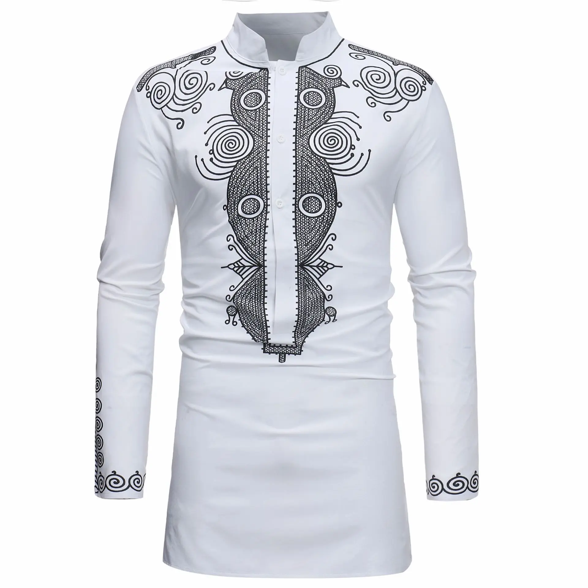 남성용 스탠드 칼라 무슬림 셔츠, 민속 카프탄 무술만  - Men'S Fashion Kurta 리뷰 및 가격