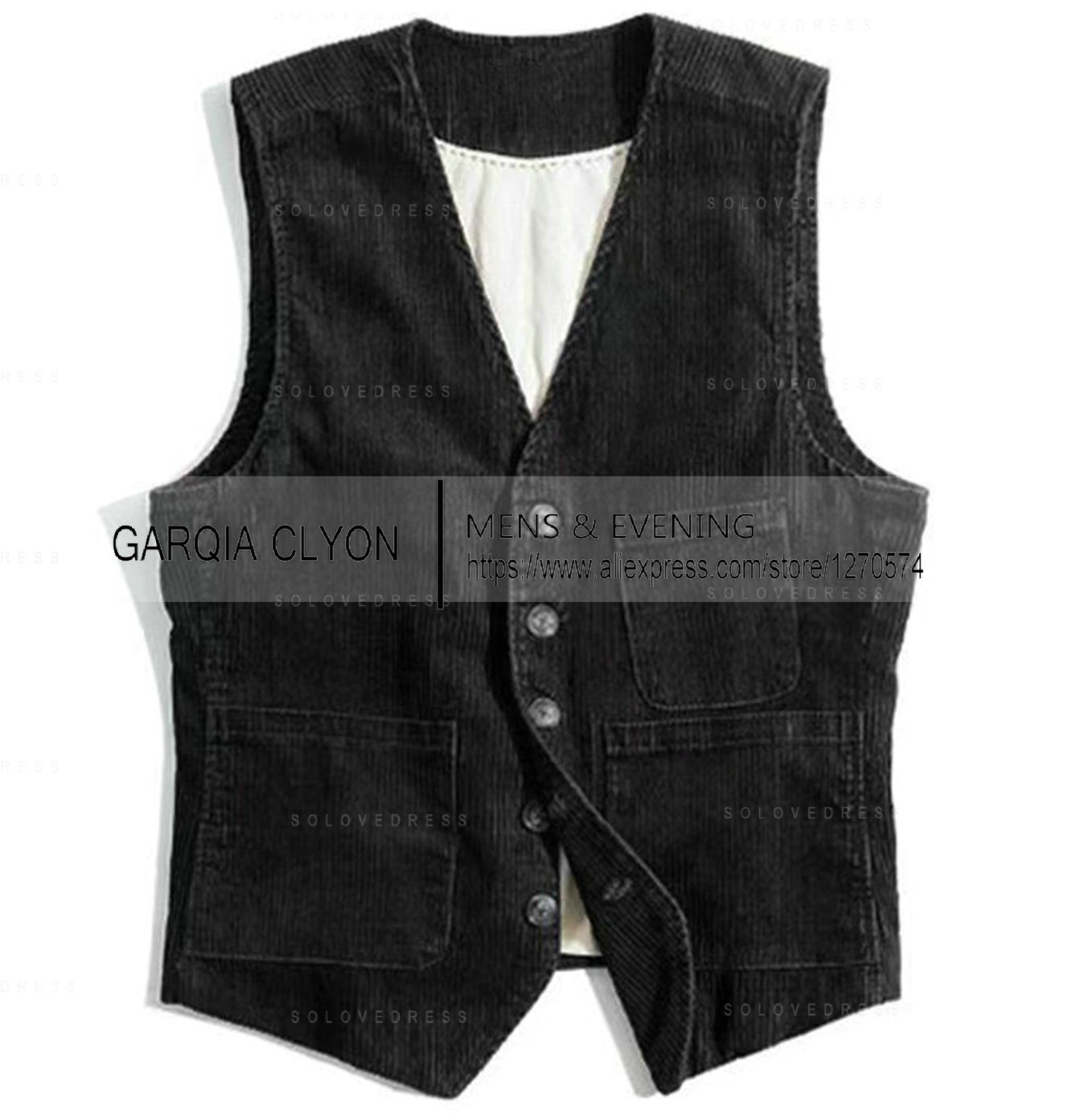 새로운 코듀로이 레저 남성 조끼 재킷 슬림 피트 블레이 - Corduroy Jacket Men 리뷰 및 가격