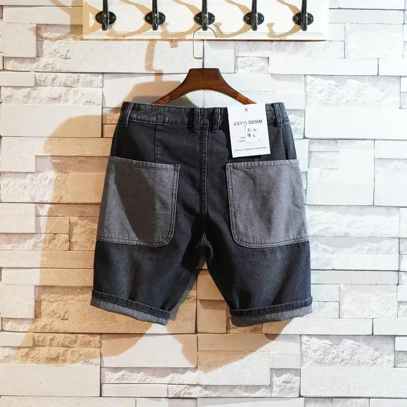 남성용 루즈핏 스트레이트 숏 데님 반바지, 포켓 배기  - Men'S Fashion Jeans 리뷰 및 가격