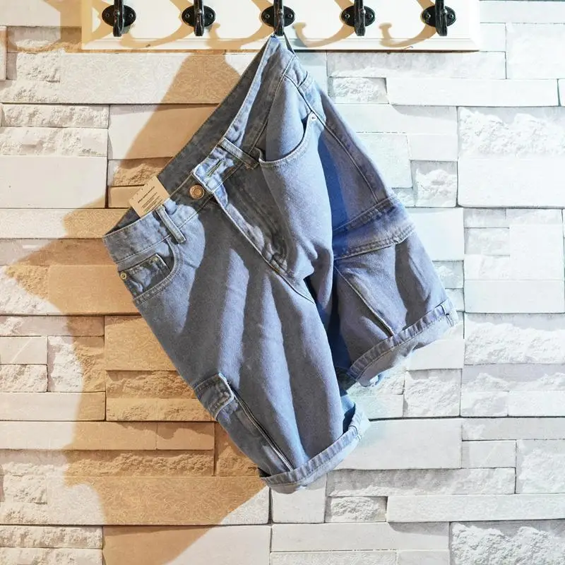 남성용 루즈핏 스트레이트 숏 데님 반바지, 포켓 배기  - Men'S Fashion Jeans 리뷰 및 가격