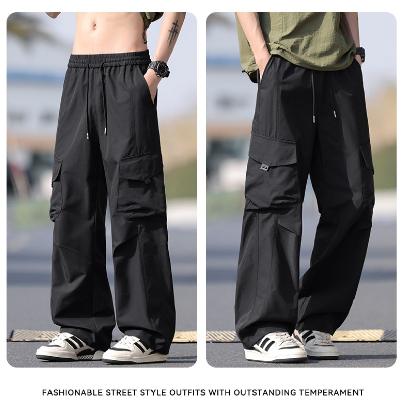 아메리칸 힙합 조깅 팬츠 남성 멀티 포켓 신축성 허리  - Jogger Sweatpants Men 리뷰 및 가격