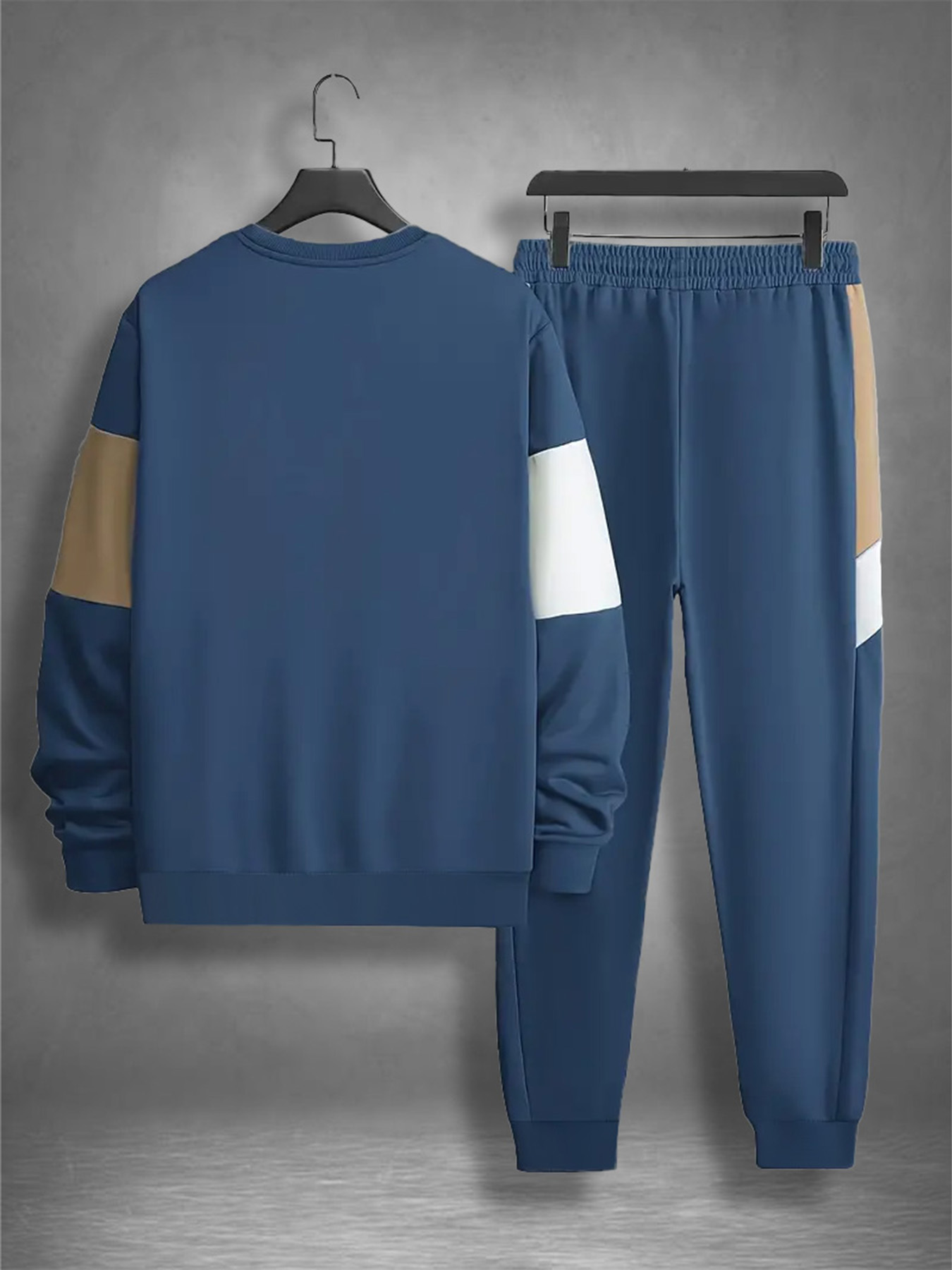 남성 캐주얼 투피스 세트, 네이비 블루, 화이트, 브라 - Jogger Sweatpants Men 리뷰 및 가격