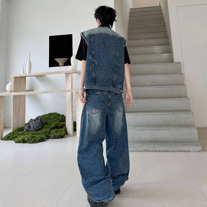 LUZHEN 2026 여름 데님 투피스 세트 남성 패션 - Men'S Fashion Jeans 리뷰 및 가격