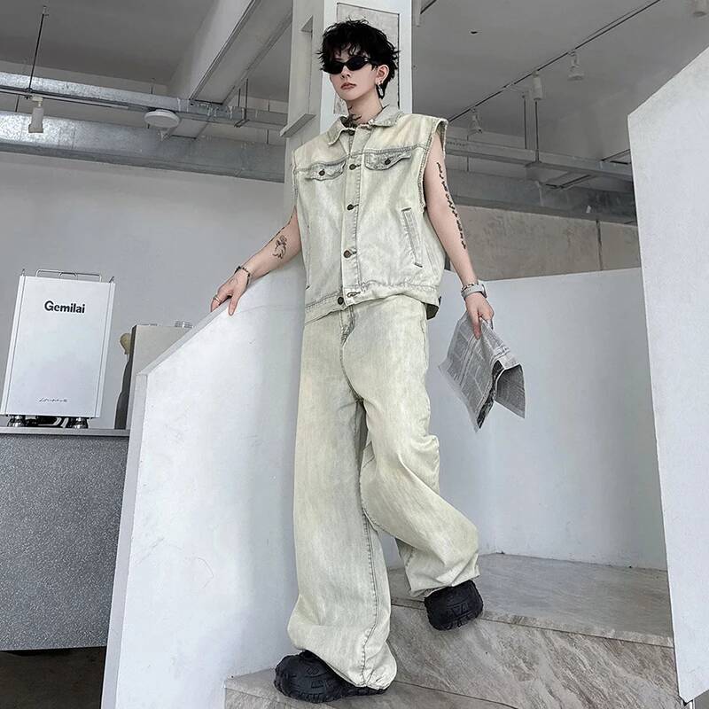 LUZHEN 2026 여름 데님 투피스 세트 남성 패션 - Men'S Fashion Jeans 리뷰 및 가격
