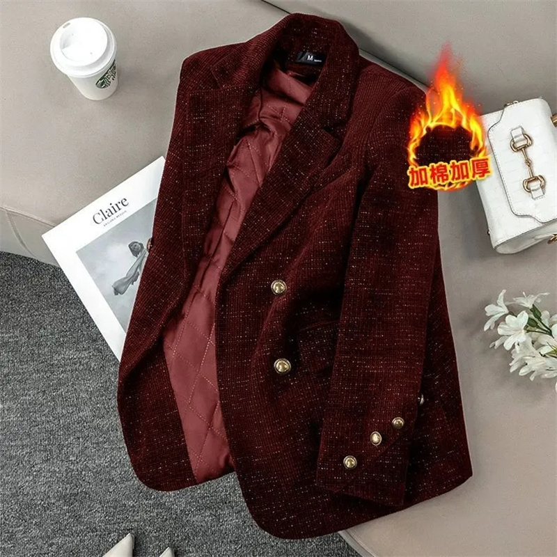 여성용 블랙 코듀로이 수트 재킷 가을 겨울 두꺼운 코튼 - Corduroy Jacket Men 리뷰 및 가격