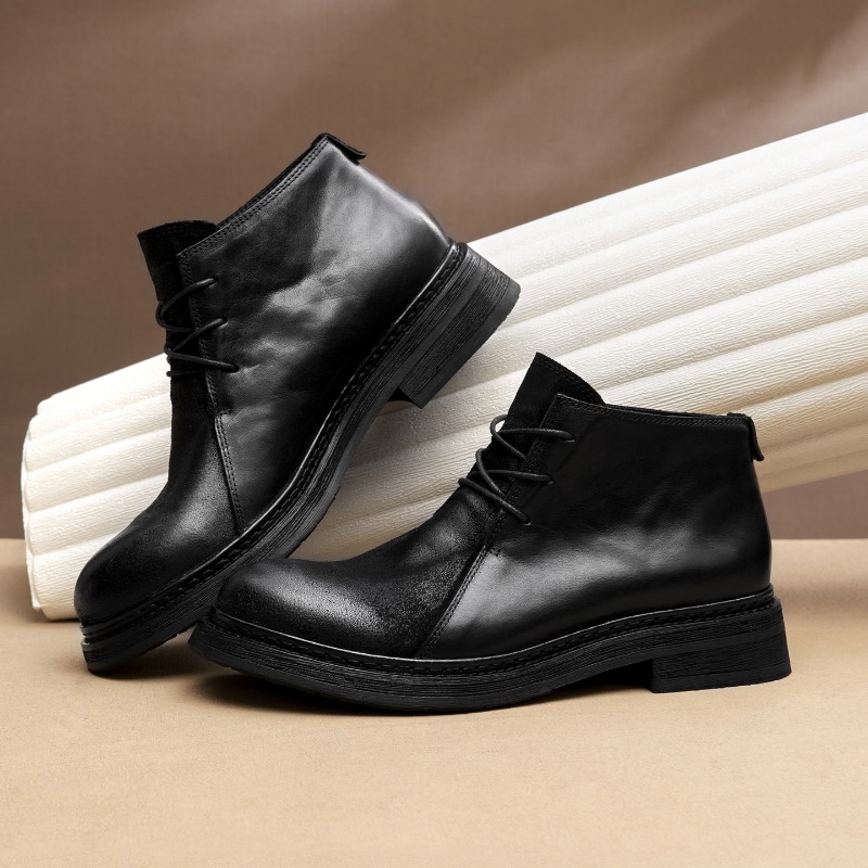 빈티지 남성용 천연 가죽 부츠 럭셔리 수제 2026 봄 - Mens Fashion Vintage 리뷰 및 가격