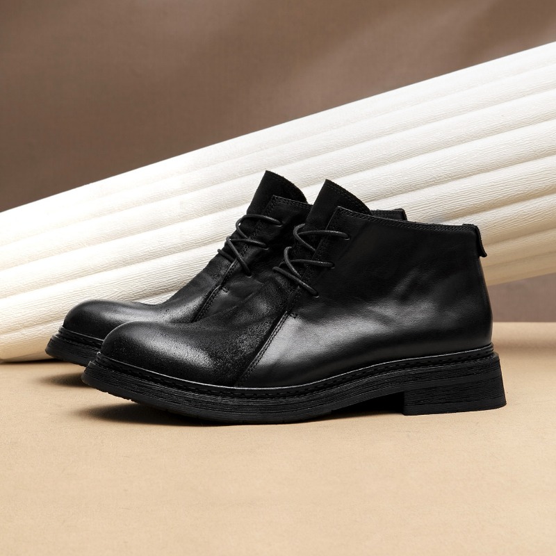 빈티지 남성용 천연 가죽 부츠 럭셔리 수제 2026 봄 - Mens Fashion Vintage 리뷰 및 가격