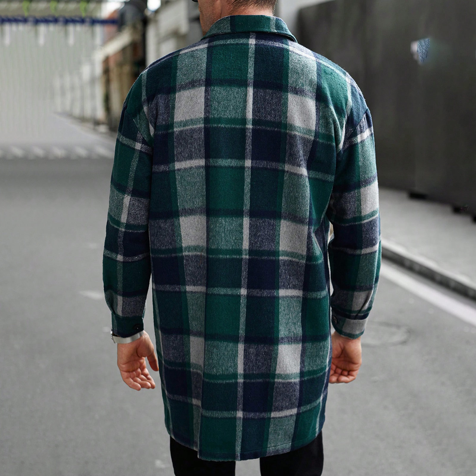 더블 포켓 트렌치 코트 남성용 롱 코트 캐주얼 스포츠  - Men'S Fashion X 리뷰 및 가격