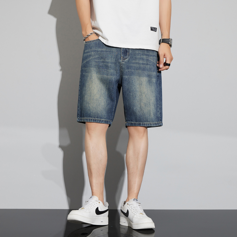 남성 빈티지 데님 반바지 여름 얇은 패션 스트레이트 루 - Men'S Fashion Jeans 리뷰 및 가격