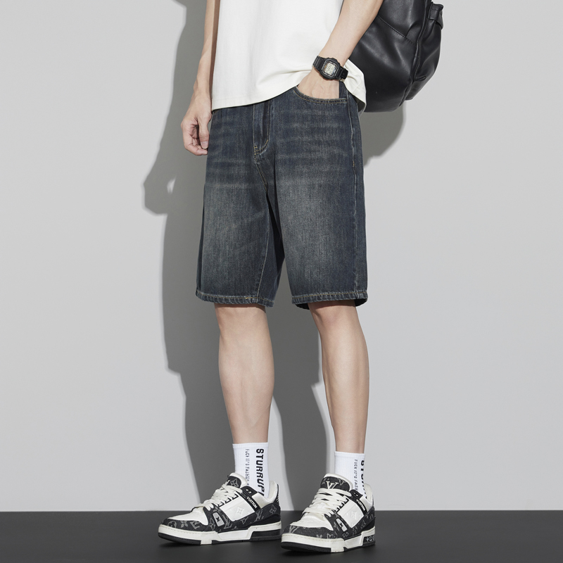 남성 빈티지 데님 반바지 여름 얇은 패션 스트레이트 루 - Men'S Fashion Jeans 리뷰 및 가격