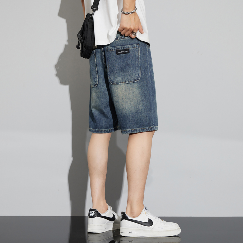 남성 빈티지 데님 반바지 여름 얇은 패션 스트레이트 루 - Men'S Fashion Jeans 리뷰 및 가격
