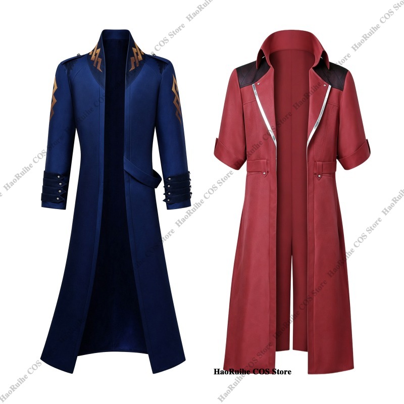 핫 데빌 메이 크라이 5 단테 버길 코스프레 의상 트렌 - Trench Coat Men 리뷰 및 가격