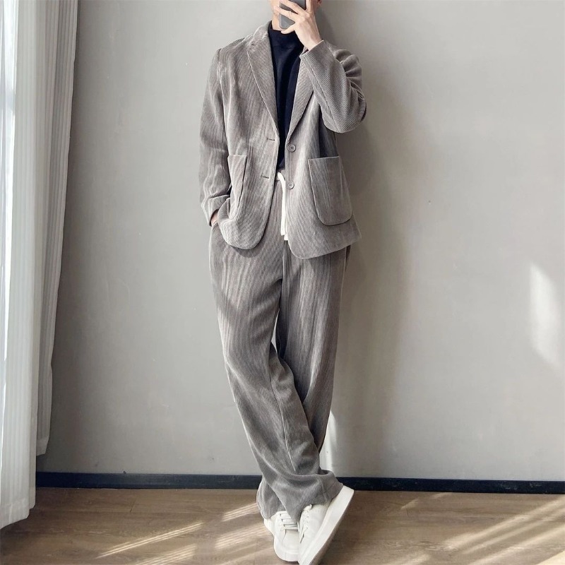 프리미엄 코듀로이 수트 마이야르 도파민 남성 가을 겨울 - Corduroy Jacket Men 리뷰 및 가격