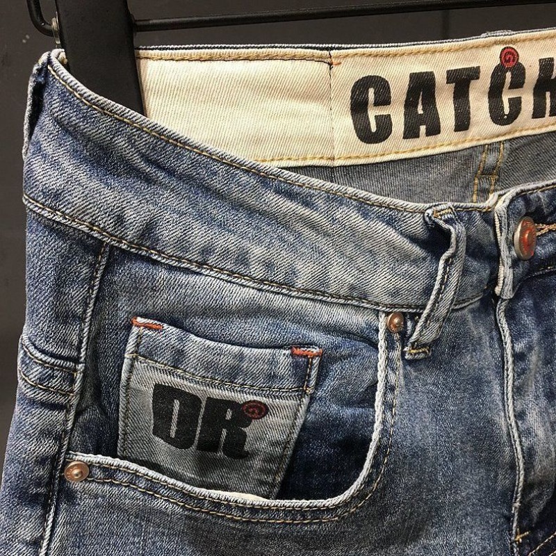 남성용 짧은 청바지 바지, 텍스트 포켓이 있는 특대 데 - Men'S Fashion Jeans 리뷰 및 가격