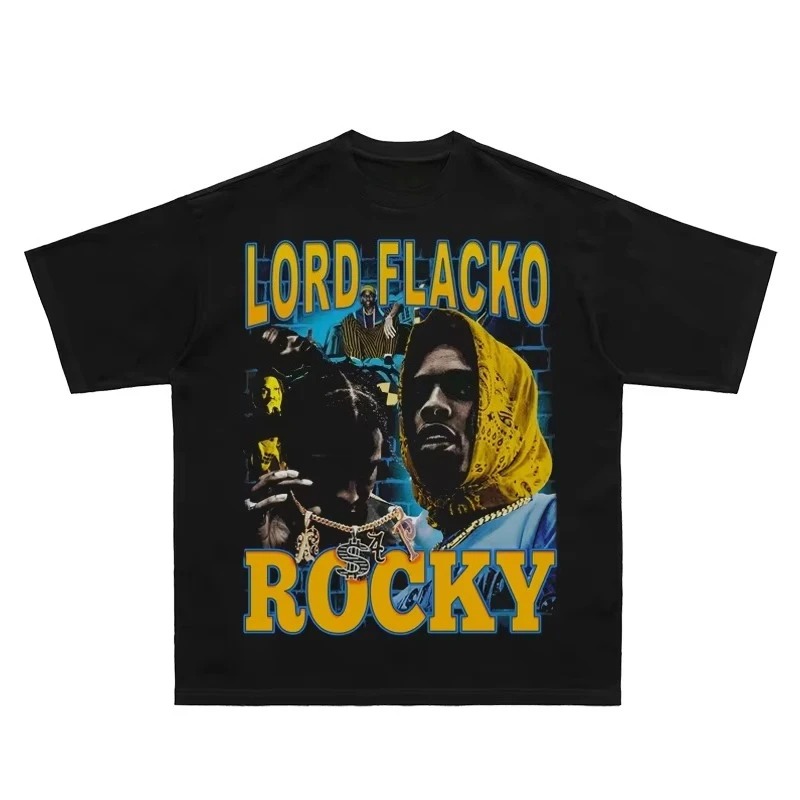 ASAP Loki Portrait 패턴 프린트 티셔츠, - Mens Fashion Early 2000S 리뷰 및 가격