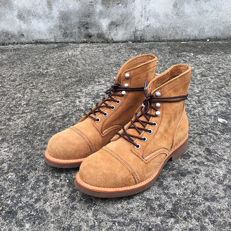 새로운 남성 신발 명품 브랜드 빈티지 남성 부츠 소가죽 - Mens Fashion Vintage 리뷰 및 가격