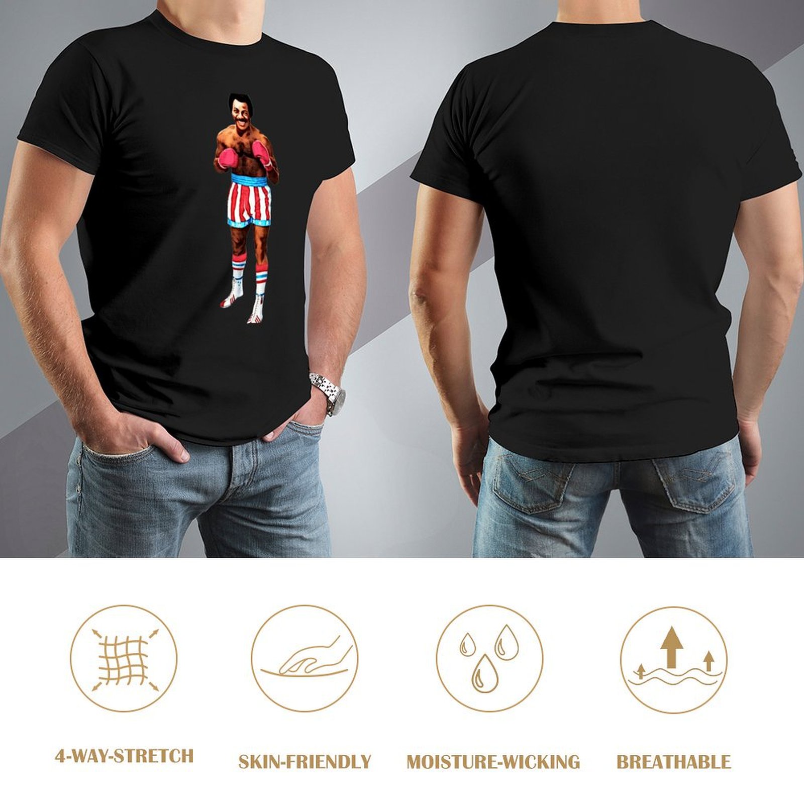 소년용 Carl Weathers 아폴로 크리드 티셔츠, - Men'S Fashion For Hot Weather 리뷰 및 가격