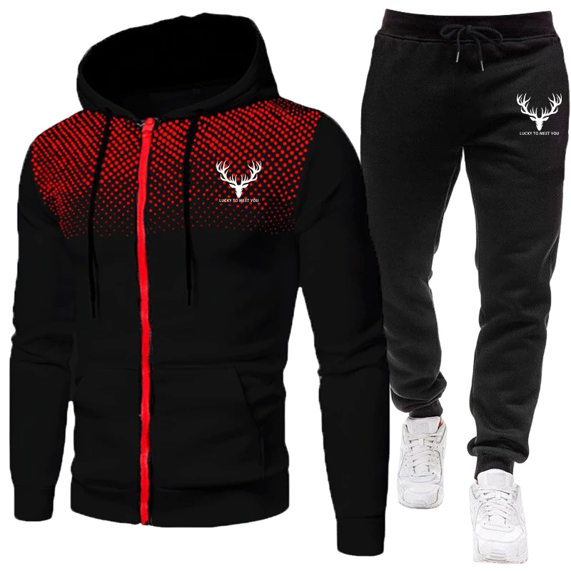 2026 신상 남성 세트 지퍼 후드티와 블랙 스웨트팬츠 - Jogger Sweatpants Men 리뷰 및 가격