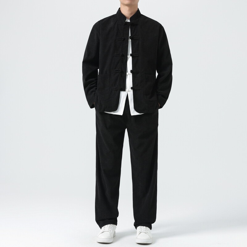 남성 코듀로이 세트 남성 당나라 정장 재킷 + 바지 남 - Corduroy Jacket Men 리뷰 및 가격