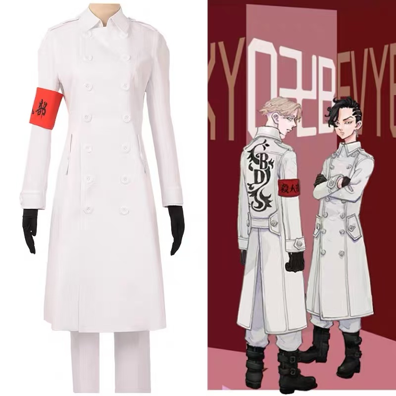 Anime Tokyo Revengers Hajime K - Trench Coat Men 리뷰 및 가격