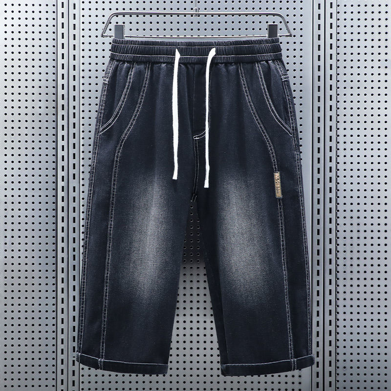 남성 여름 신축성 허리 크롭 청바지 반바지 새로운 패션 - Men'S Fashion Jeans 리뷰 및 가격