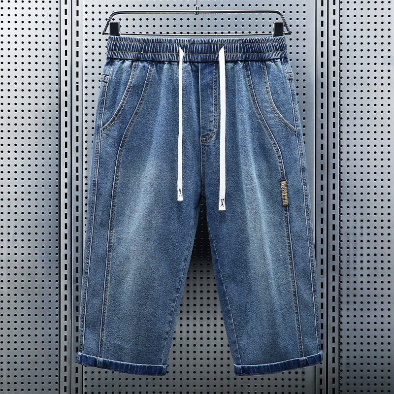 남성 여름 신축성 허리 크롭 청바지 반바지 새로운 패션 - Men'S Fashion Jeans 리뷰 및 가격