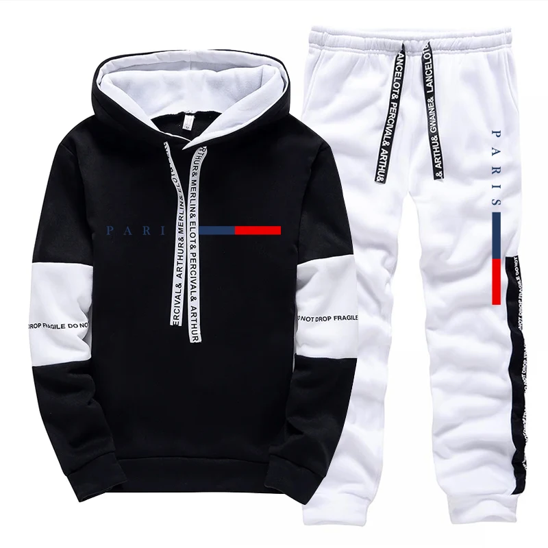 남성 세트/후드티/바지 파리 패션 가을 겨울 캐주얼 스 - Men'S Fashion Usa 리뷰 및 가격