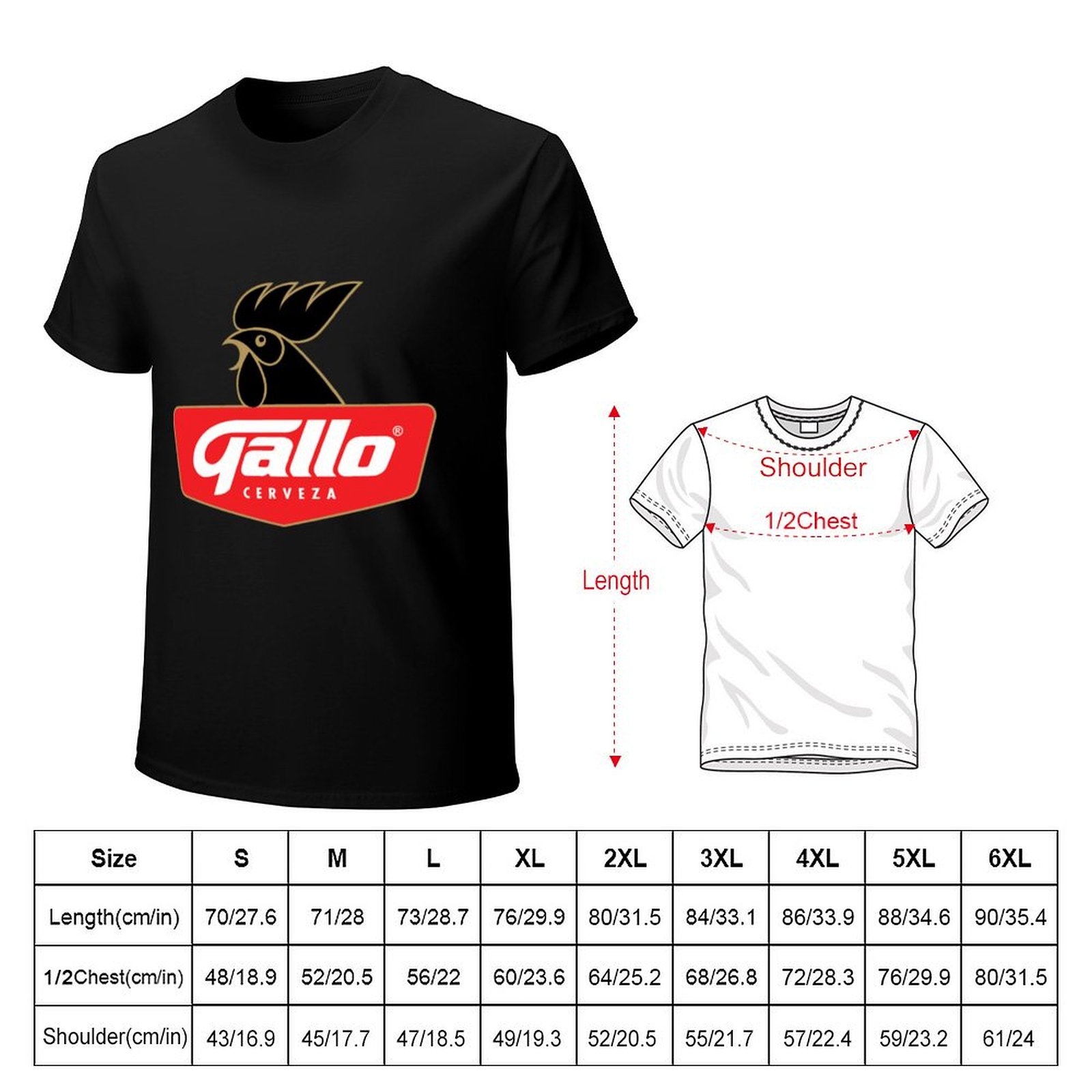 Cerveza Gallo - 과테말라 맥주 차핀 티셔츠 - Men'S Fashion Guatemala 리뷰 및 가격