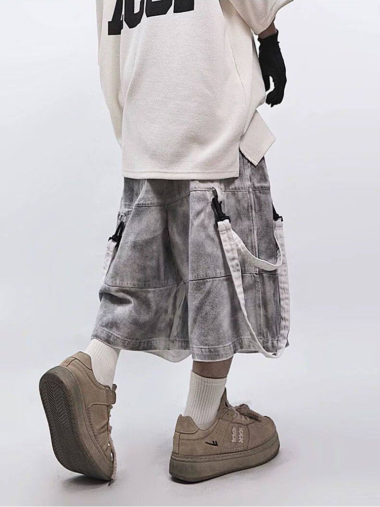 레트로 힙합 남성용 찢어진 청바지 여름 아메리칸 캐주얼 - Men'S Fashion Jeans 리뷰 및 가격