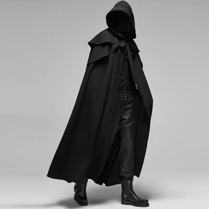 남성 수도사 코스프레 의상 중세 빈티지 고딕 후드 루즈 - Trench Coat Men 리뷰 및 가격